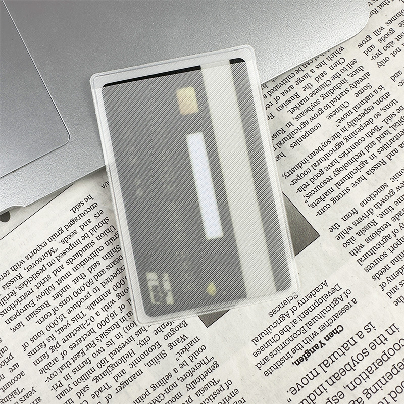in stock transparent ID card waterproof protective cover wholesale scratch-resistant frosted bank bus pvc card cover