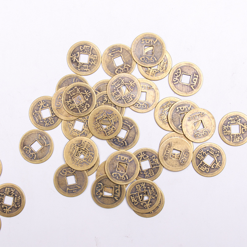 2.3Cm2.8Cm Pure Brass Antique Copper Coins Five Emperors Coins Ten Emperors Coins Chinese Knot Copper Coin Pendant Manufacturer Wholesale