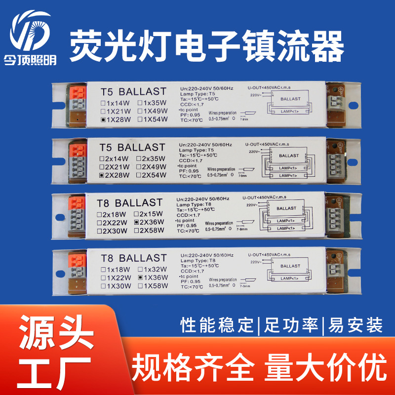 Производитель выпрямитель для флуоресцентной лампы T5T8 18W 28W 36W 40W 58W ультрафиолетовая бактерицидная лампа цифровой балласт