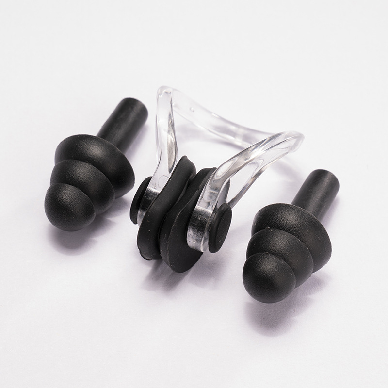 Набор для плавания: зажим для носа, беруши, водонепроницаемые силиконовые беруши и зажим для носа, прямые продажи с завода