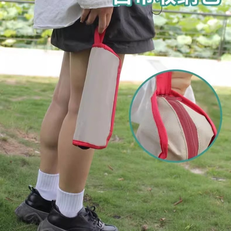 Portable Camping Stool Folding Chair Travel Pencil Case Fishing Subway Travel Standing Folding Stool