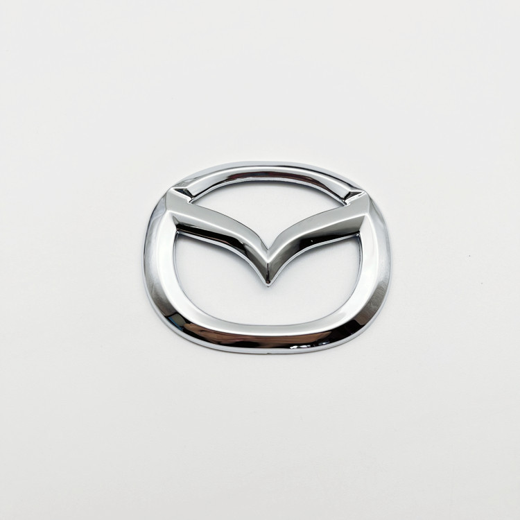 Suitable for Mazda CX-4 car logo Atz cx5 onksela carbon fiber pattern steering wheel labeling cover decoration