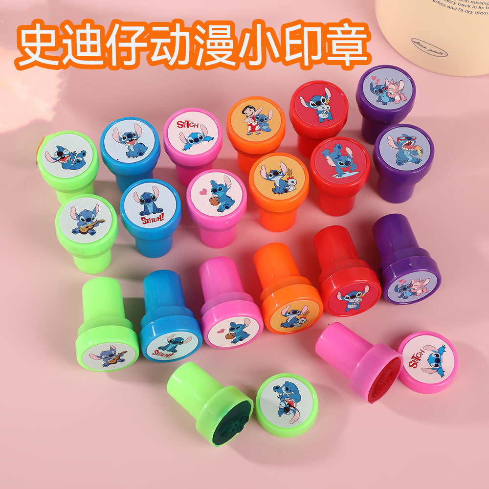 Аниме штамп с вышивкой, маленький штамп для детей, подарок на день рождения, мультяшные животные, партия маленьких штампов