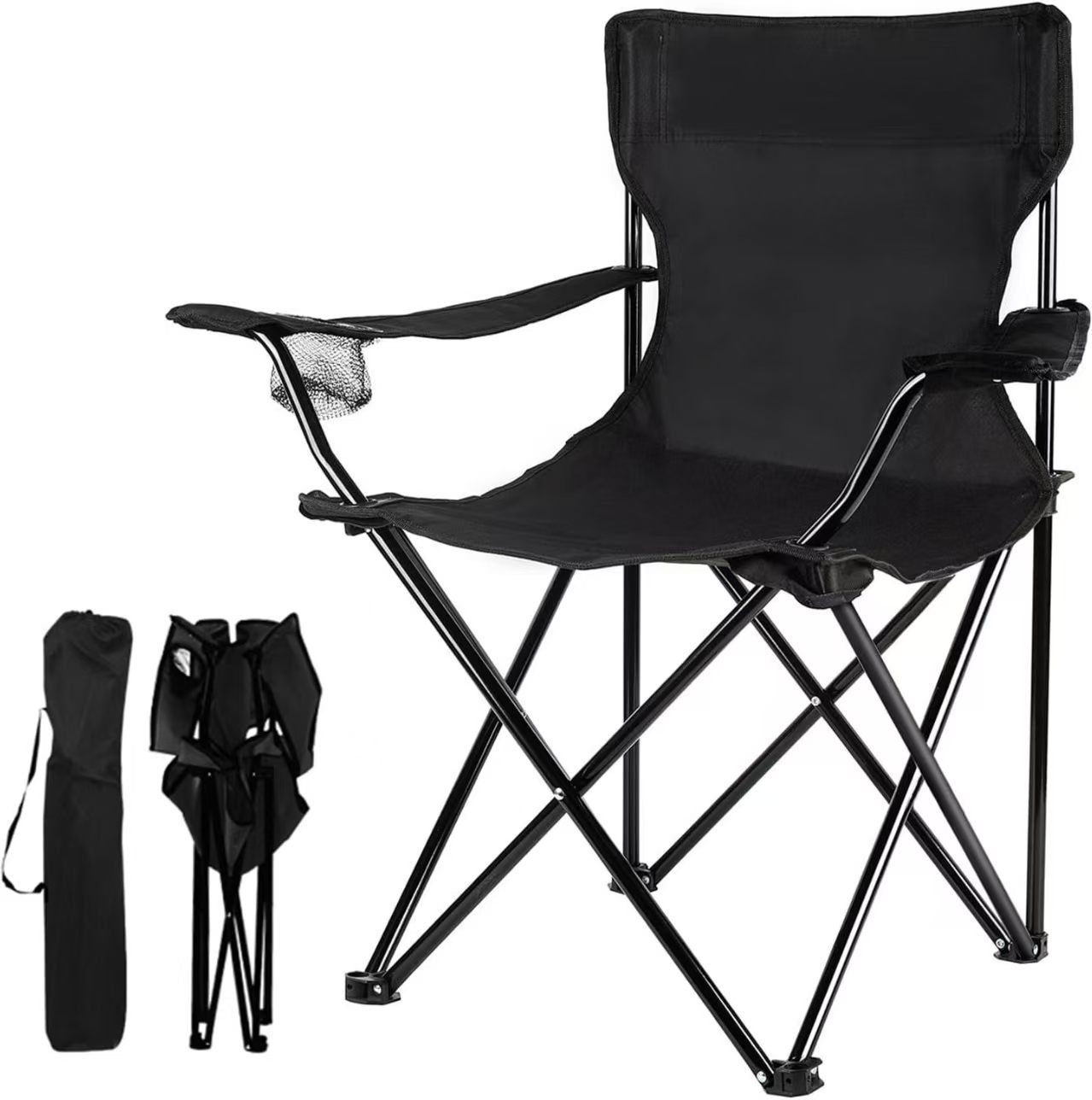 Cross-Border Supply of Outdoor Folding Chairs, Portable Camping Beach Chairs, Leisure Fishing Chairs, Lightweight Folding Armchairs