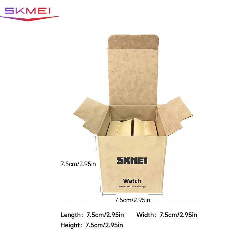 Time beauty electronic watch box warranty card wholesale original battery iron box exquisite packaging box sports watch