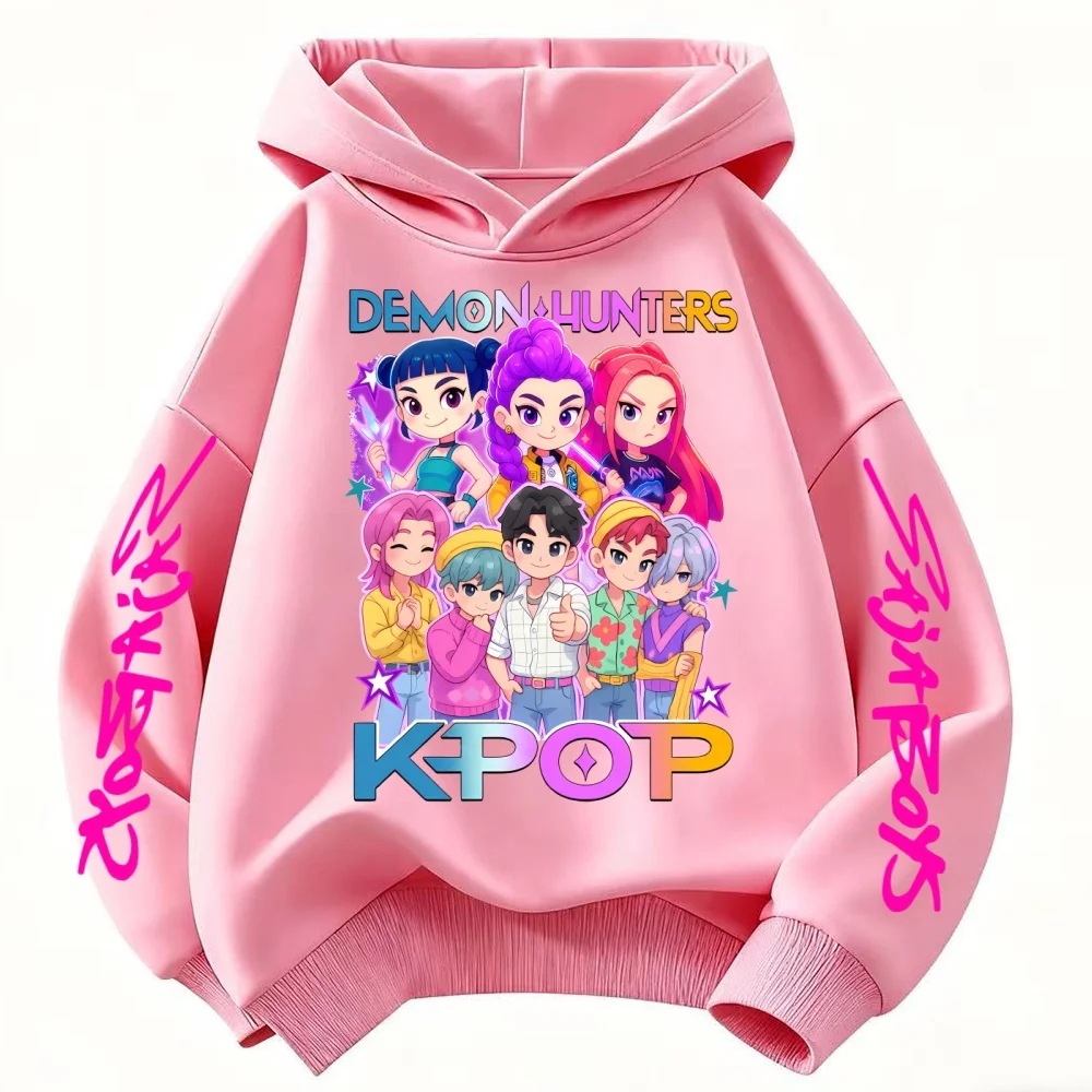 Amazon Kpop Anime Merchandise Hoodie Loose Casual Autumn and Winter Base Layer Sweatshirt Fashionable Hoodie for Older Children