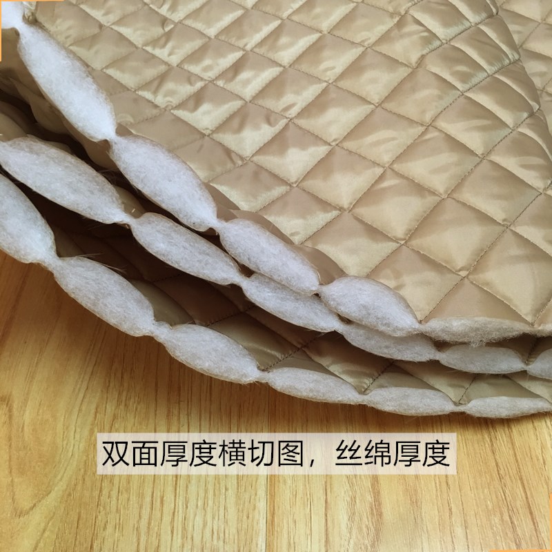 Free Shipping Single-Sided Double-Sided Black White Quilted Cotton Woolen Quilted Fabric Clothing Lining Lining Cotton Composite Fabric