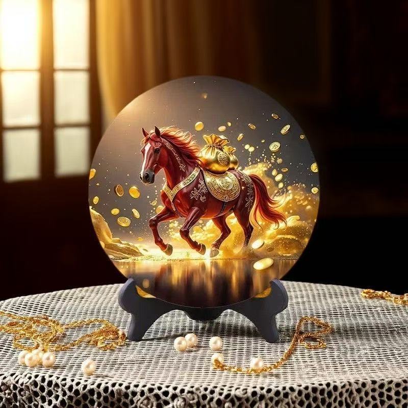 Фигурка «Лошадь к успеху», высококачественное украшение, новая декорация для гостиной, изысканная рамка для фото, украшения для стола