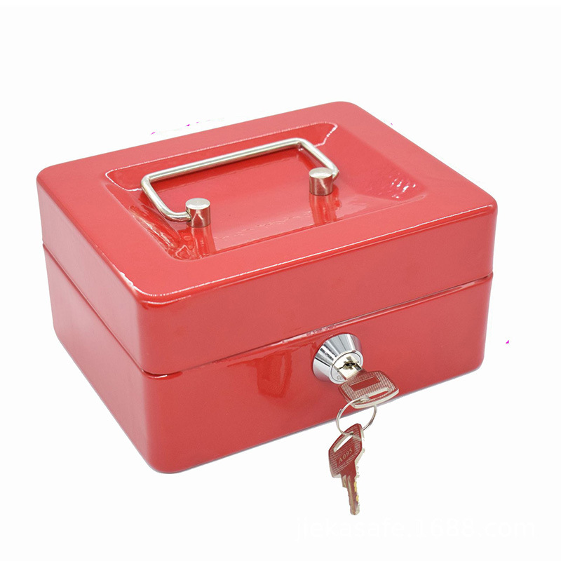 Настольная копилка для хранения денег, кассовый ящик, ящик для ключей с паролем, портативная металлическая копилка с ключом