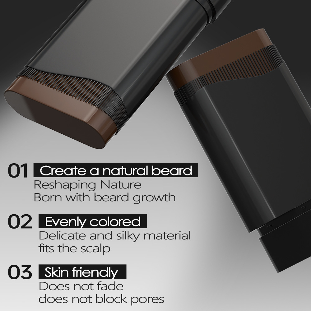 Men's Beard Color Filling Stick Naturally Modifies Thick Hair, Waterproof and Sweat-Proof, White Hair Color Filling Cross-Border Foreign Trade