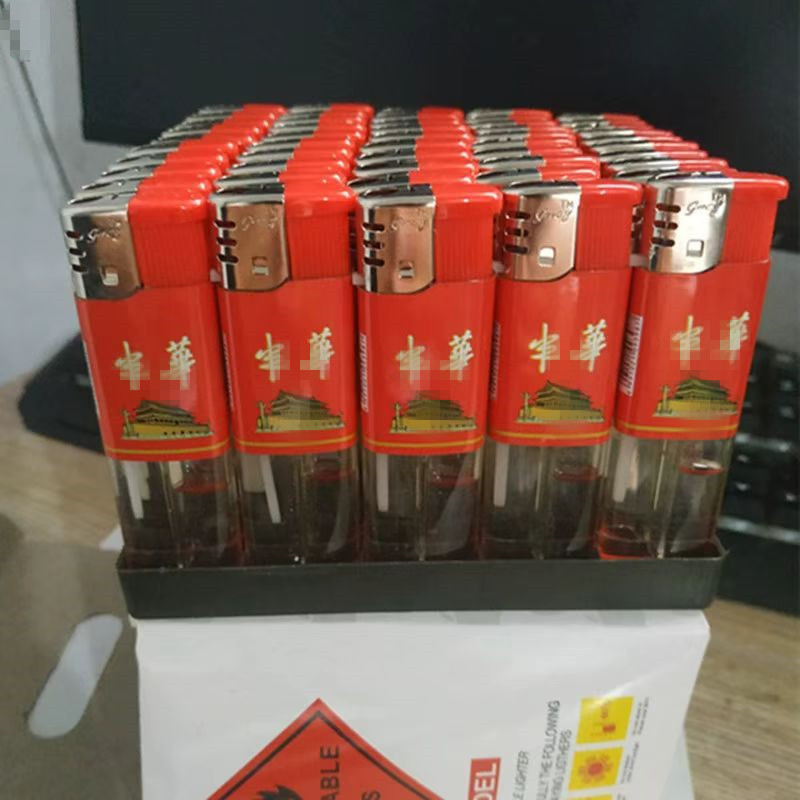 Disposable Ordinary Plastic Open Flame Lighter Wholesale Personalized 909 Supermarket Convenience Store Lighter Household 50 Pieces