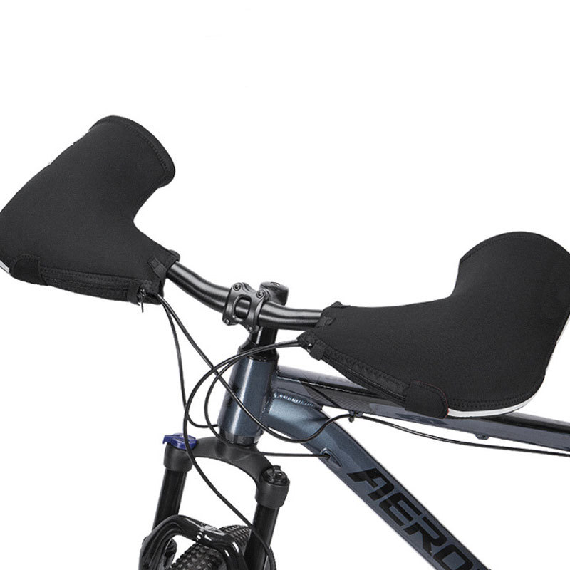 Winter Cycling Warm Protective Gloves Battery Car Motorcycle Mountain Bike Gloves Windproof Thickened Bicycle Gloves