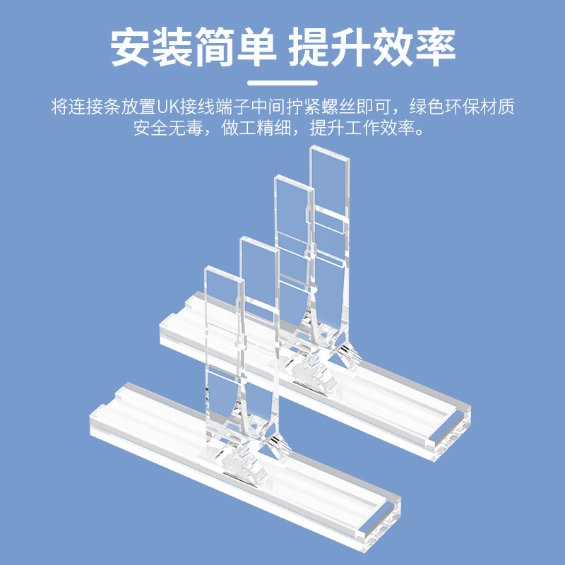 UK-B3 Terminal Fixture Fittings KLM-A Transparent Mark Marking Clamp Label Bracket Identification Terminal