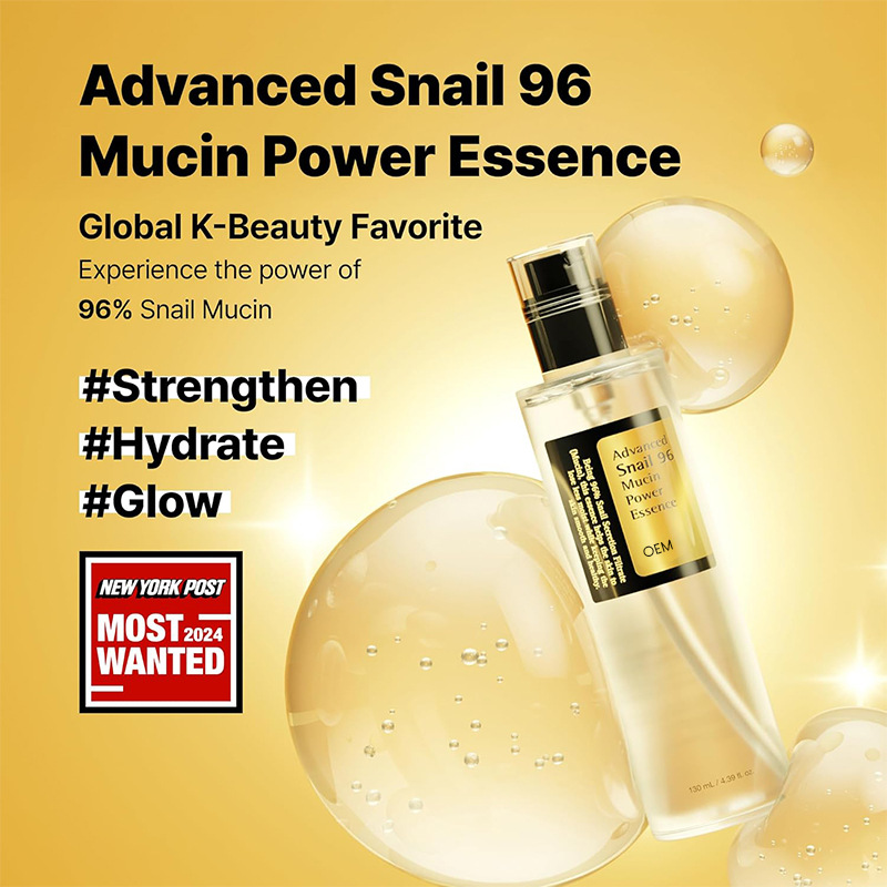 Cross-Border Cosrx Snail Moisturizing Essence Gentle Repair Facial Hydrating Moisturizing Antioxidant Processing Customized Oem