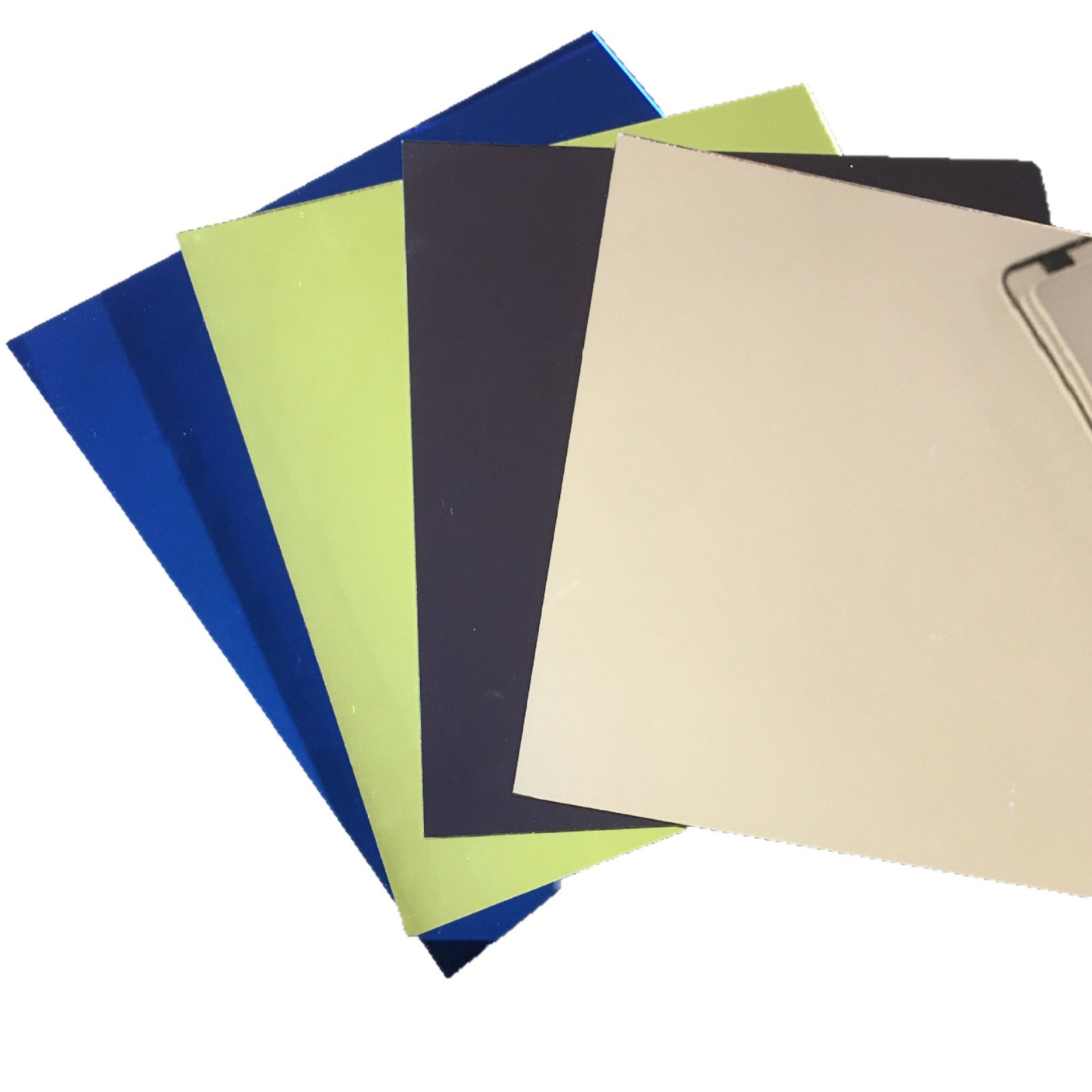 Colored Lens Cutting Mosaic Glass Ultra-Thin Colored Mirror Original Piece Decorative Processing Custom Decorative Glass Lens