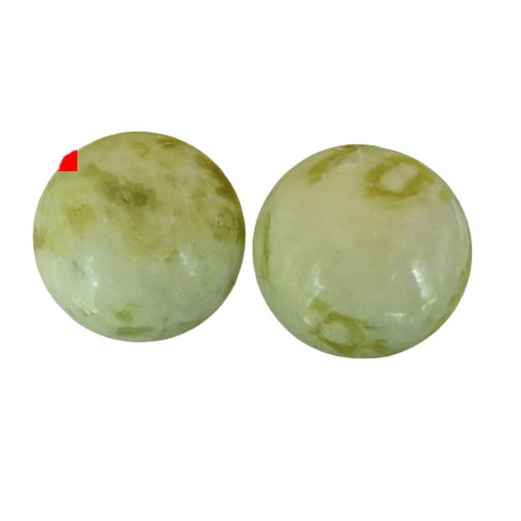 Factory wholesale Lantian Jade fitness ball elderly massage solid handle piece jade handball
