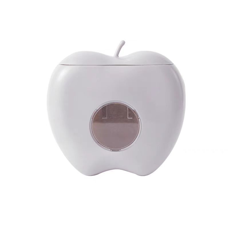 Multi-Functional Apple-Shaped Storage Box Household Wall-Mounted Kitchen Withdrawable Disposable Plastic Preservation Film Bag Storage and Tidy Box