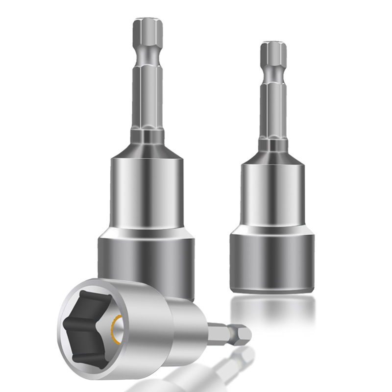 Durable Wrench Socket with Strong Magnetic Hex Socket Head 65mm Strong Magnetic Socket Head Screwdriver Socket Head