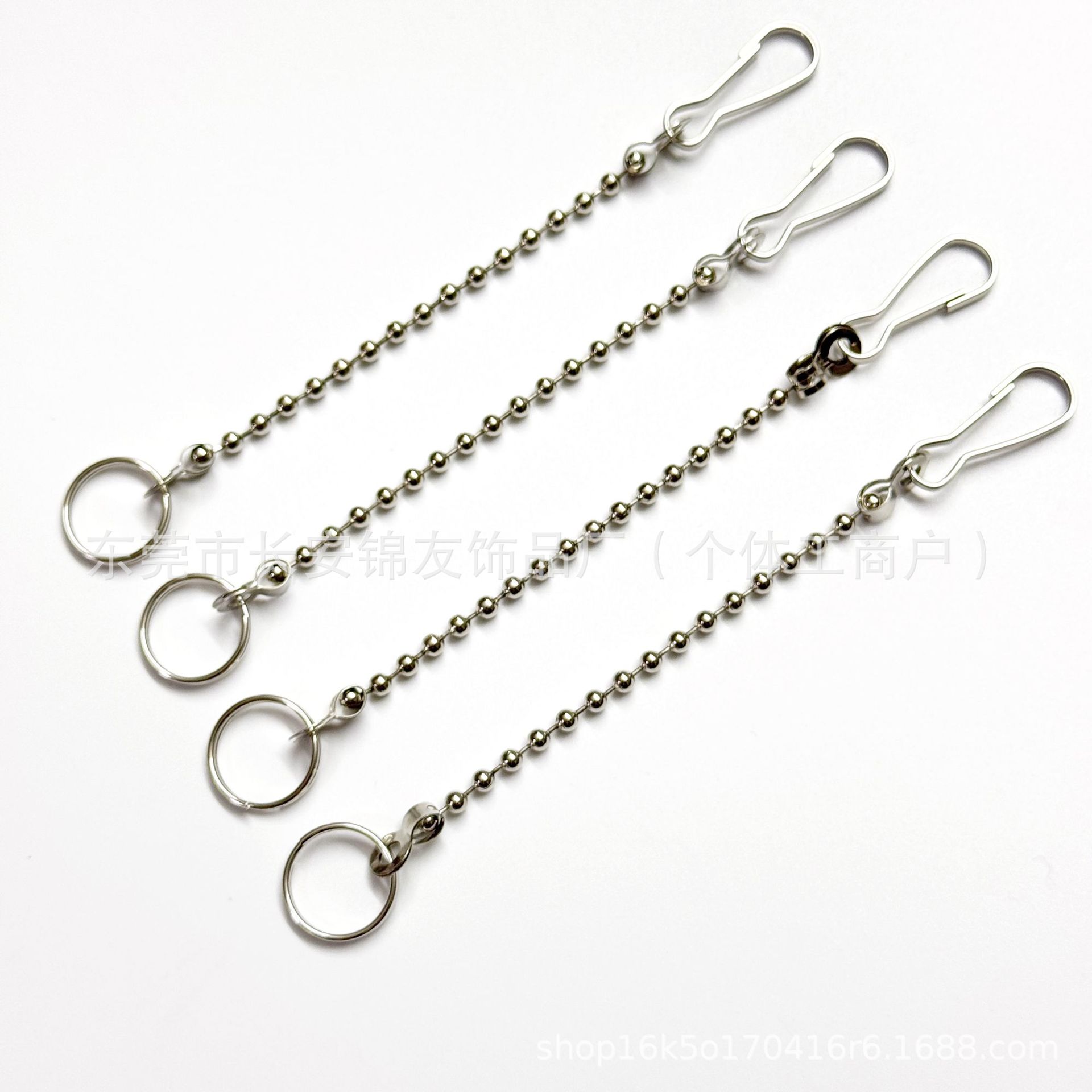 Цепочка с шариками для DIY, двойное отверстие, плоская пряжка, фиксирующий винт, защитное соединение, аксессуары для украшений, цепочка из нержавеющей стали