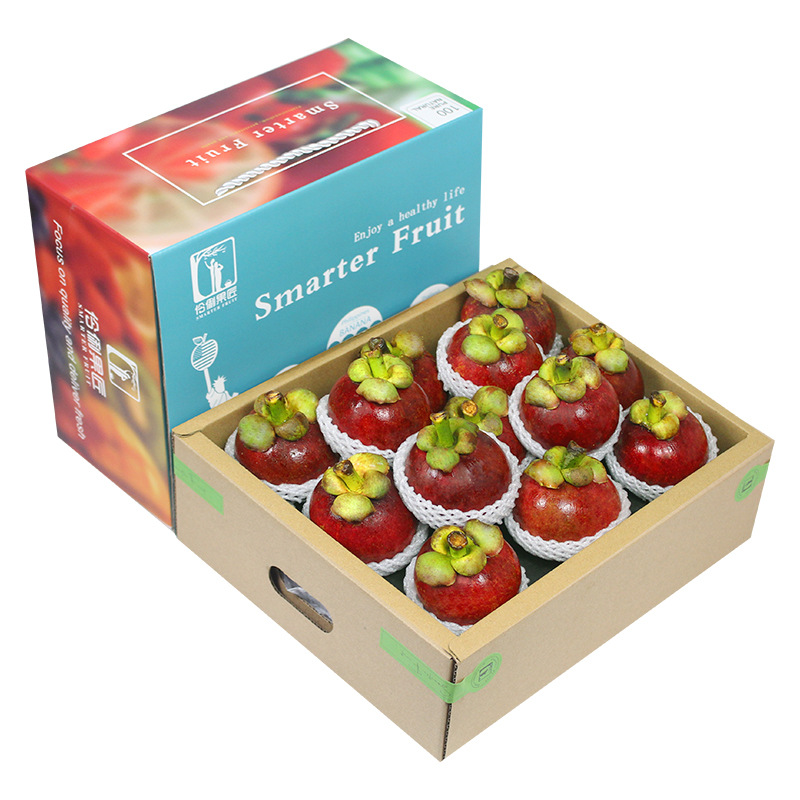 Sf Express Free Shipping Thailand Mangosteen 2kg Gift Box 6A Large Fruit Seasonal Fresh Fruit Mangosteen Bamboo Gift 6