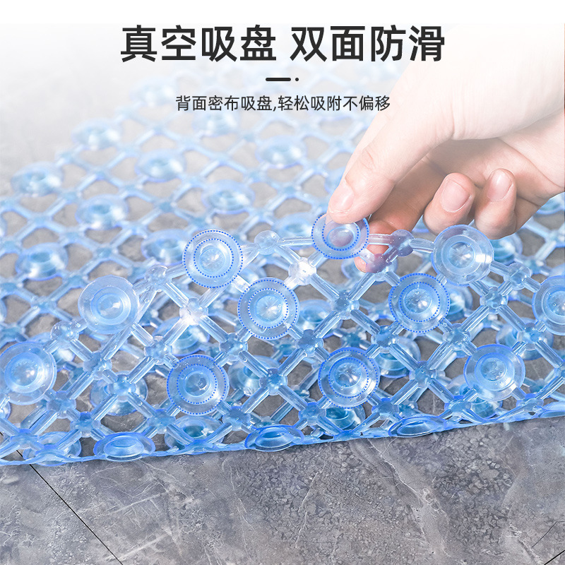 Custom PVC Oval water drop bathroom anti-slip mat for elderly children bathroom shower room bathtub bath anti-slip mat