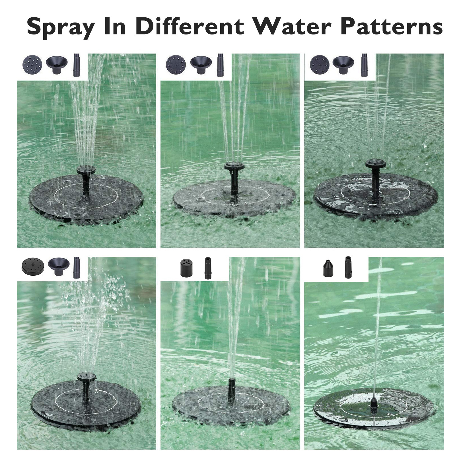 Solar Fountain with Rockery, Flowing Water Fountain Pump, Automatic Small Fountain for Fish Pond, Oxygenation for Courtyard Fish Tank, Landscape Fountain