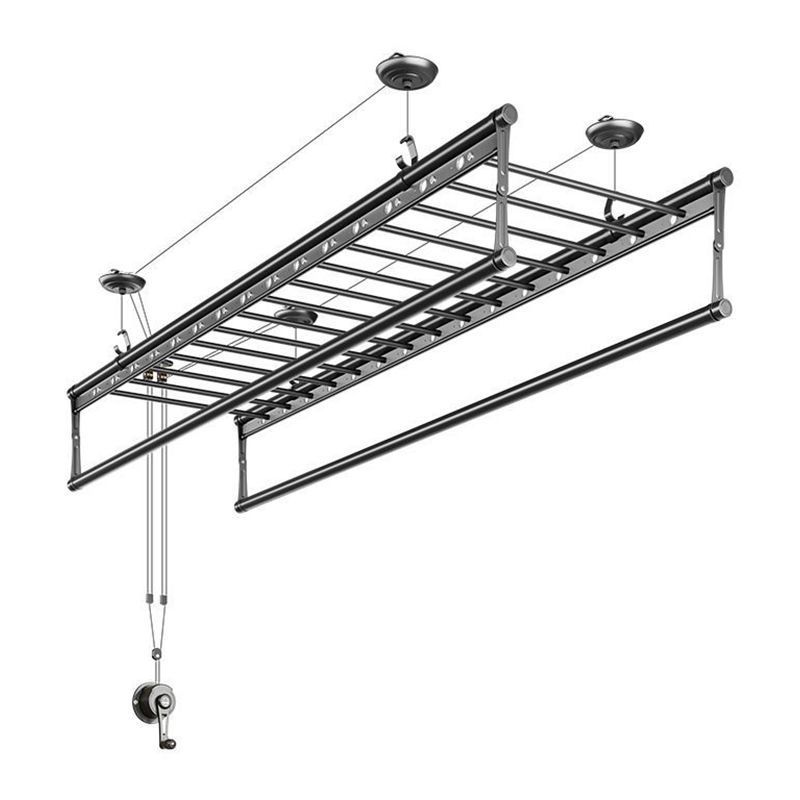 Hand-cranked Adjustable Clothes Drying Rack for Home Balcony Drying and Quilt Hand-cranked Labor-saving Indoor Top-mounted Clothes Drying Rack Ceiling Clothes Hanger Wholesale