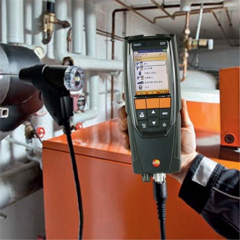 German Testo Testo320 Flue Gas Analyzer Gas Co/O2 Tester Boiler Combustion Efficiency Detector