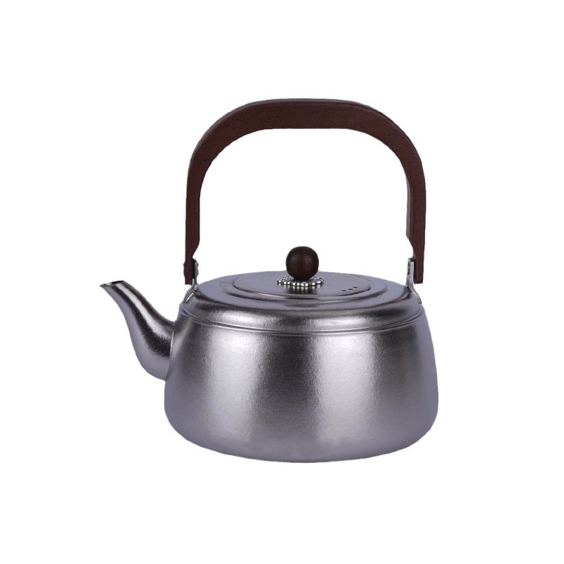 Titanium Teapot, Pure Titanium Handle Kettle, Water Boiling Kettle, Tea Brewing Pot for Home and Outdoor Use, High-End Electric Ceramic Stove Heating Titanium Tea Cup Set