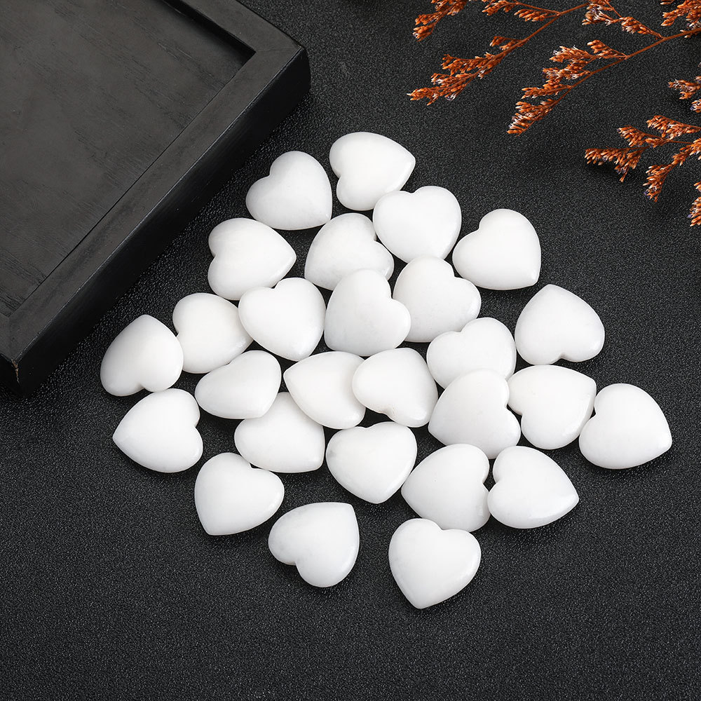 Кросс-бордовая продажа 15/10/1ШТ любовь натуральный камень 20*6мм белый мрамор изысканные украшения в форме сердца