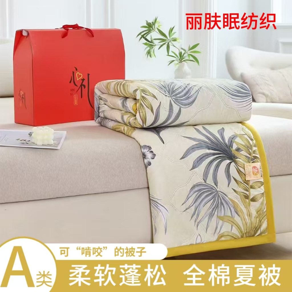 Оптовая продажа летнего легкого одеяла в подарочной коробке, одеяло для кондиционера, подарочное одеяло для страховых мероприятий, открытие магазина, празднование, продвижение, летнее тонкое одеяло