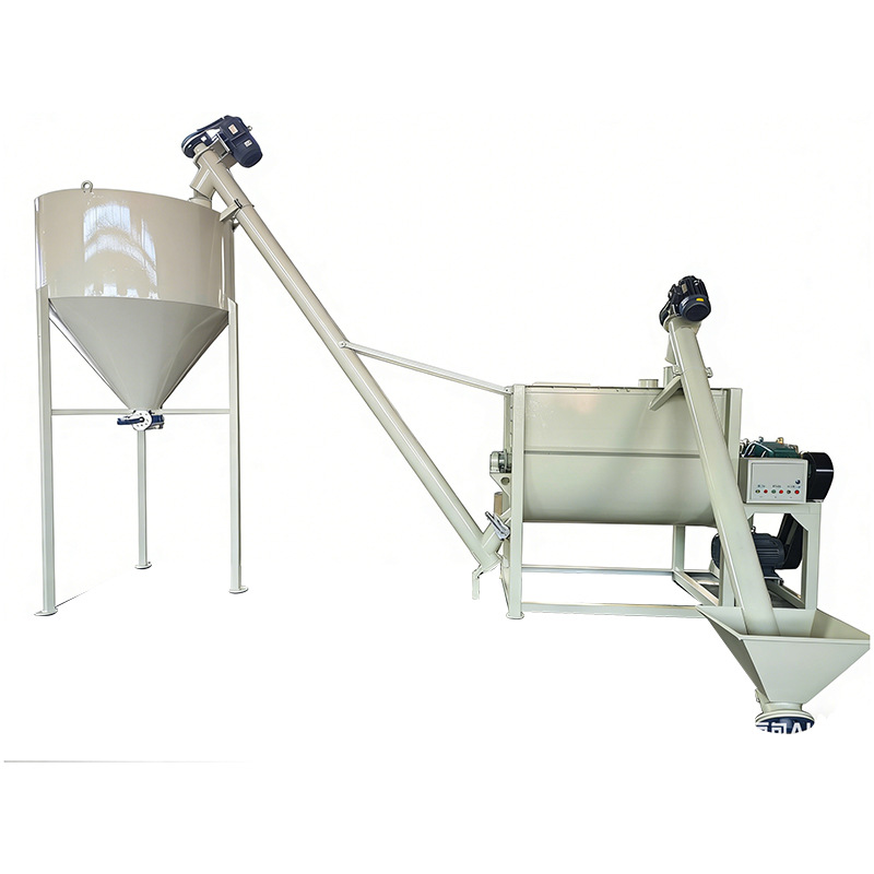 Dry Powder Mortar Complete Production Equipment for Screw Belt Mixer Putty Powder Complete Mixing Equipment