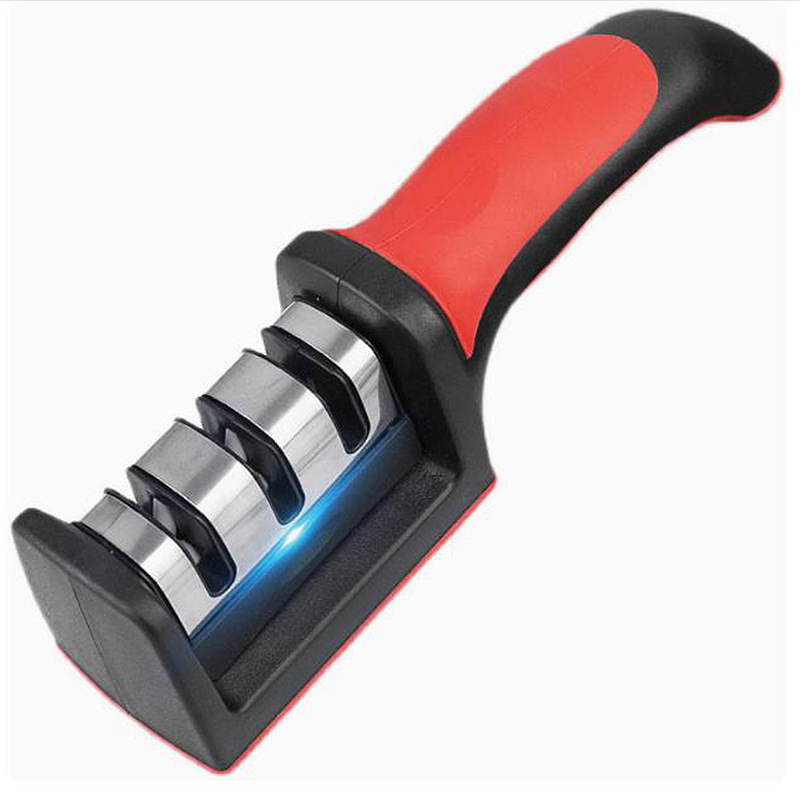 Handheld Quick Knife Sharpener for Home Use, Four-Stage Sharpening Tool, Three-Stage Quick Wholesale Knife Sharpener and Blade Opener