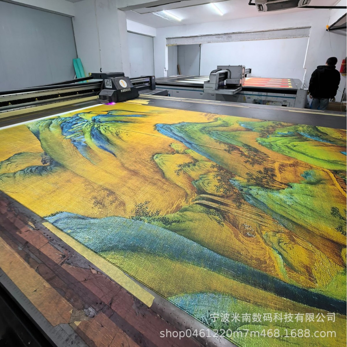 Customized Background Wall Uv Printing Copper Plate Copper Plate Printing and Engraving Process Large Copper Plate Decorative Painting Qianlijiang