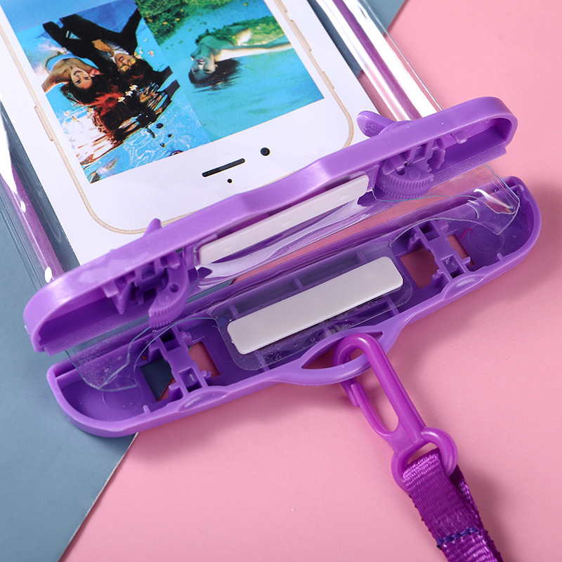 PVC luminous mobile phone waterproof bag transparent fluorescent diving waterproof case touch screen luminous sealed swimming waterproof bag