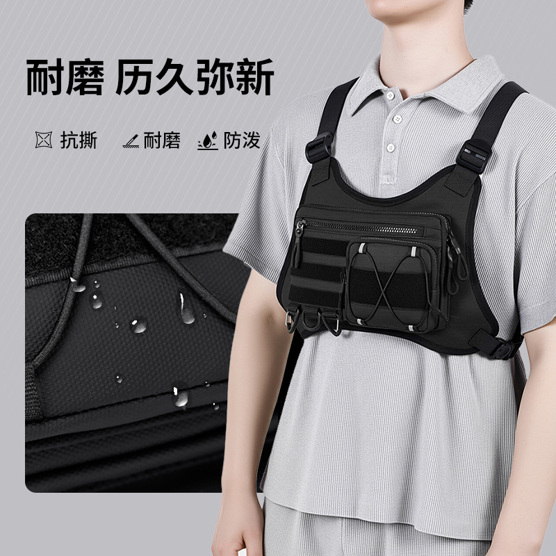 Cross-Border New Outdoor Tactical Sports Breathable Vest Outdoor Running and Mountaineering Multi-Pocket Vest Backpack