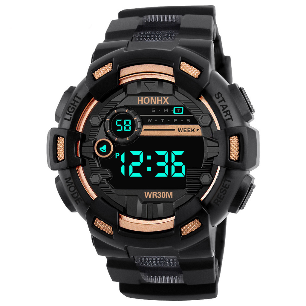 Spot Manufacturers Directly Supply Foreign Trade Honhx Men's Sports Waterproof Luminous Multi-Function Digital Watches Wholesale