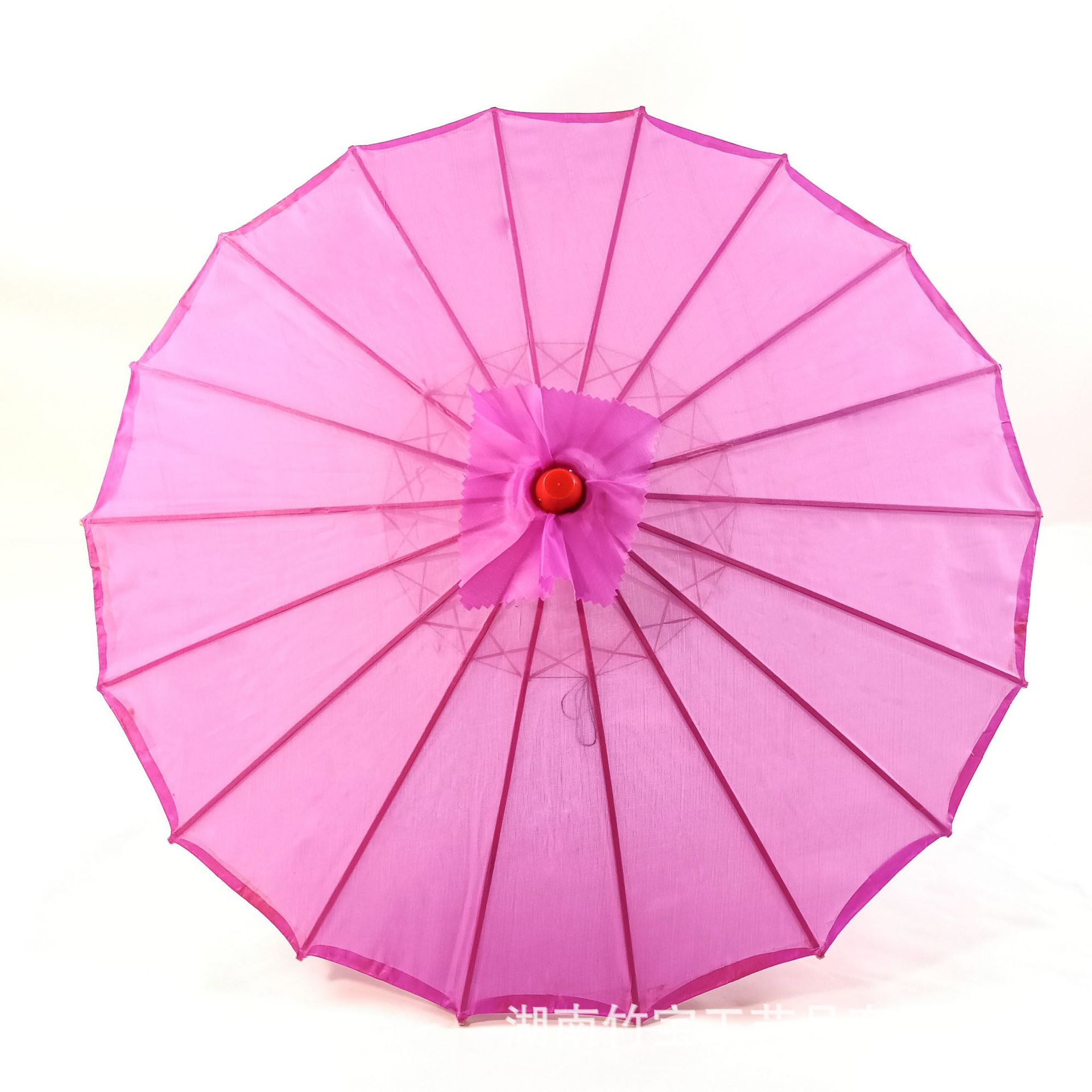 Solid color flowerless silk umbrella diy students do painting large diameter 82cm size rainproof sunscreen fabric