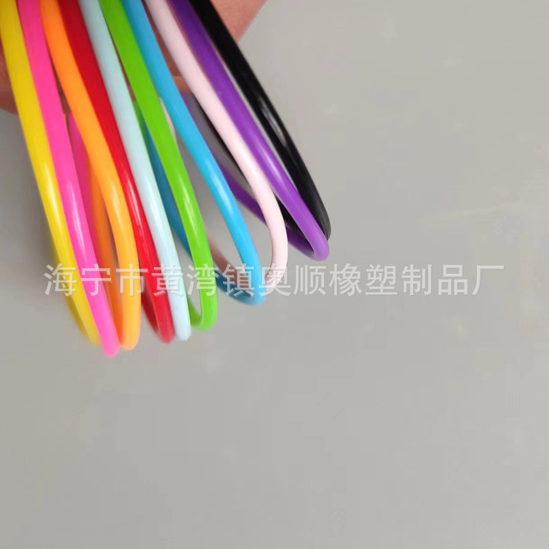 Wholesale silicone rubber band disposable elastic rubber colored rubber band Strapping silicone band silicone rubber band hair accessories