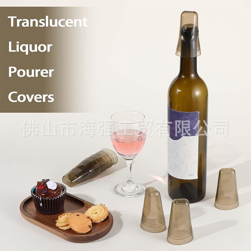 Translucent Wine Bottle Cap, Universal Bottle Pourer, Wine Bottle Cap, Wine Bottle Cap, Household Kitchen Tools and Supplies Bottle Cap, Dustproof