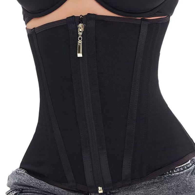 Amazon's New Yoga Corset Fitness Sports Shapewear Buttoned Zipper Breathable Tight Abdominal Belt for Women
