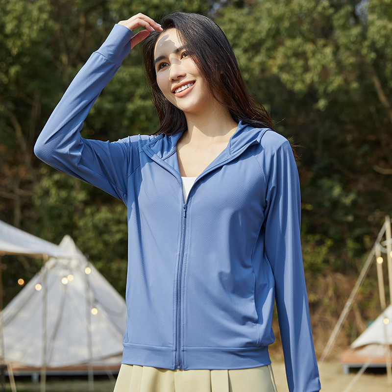 U_Ku's Same Original Yarn Sun Protection Clothing for Women in Summer, Cool Anti-Uv Knitted Sun Protection Clothing, Men's Skin Clothing Customization