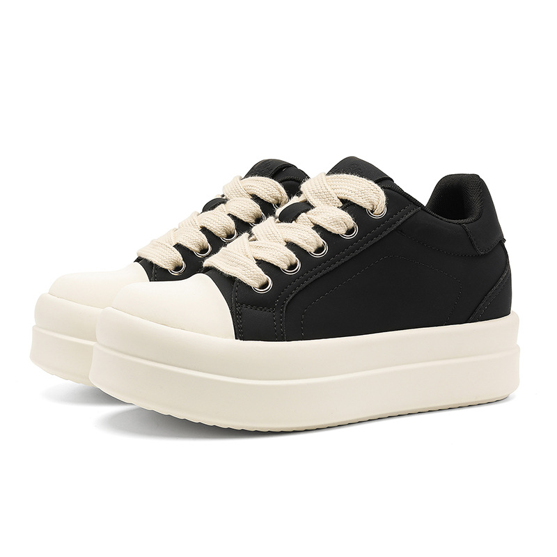 Unique 8cm Height-Increasing Sneakers for Men, Autumn Thick-Soled Versatile Casual Shoes for Men and Women, Mickey Big-Toe Shoes, Trendy