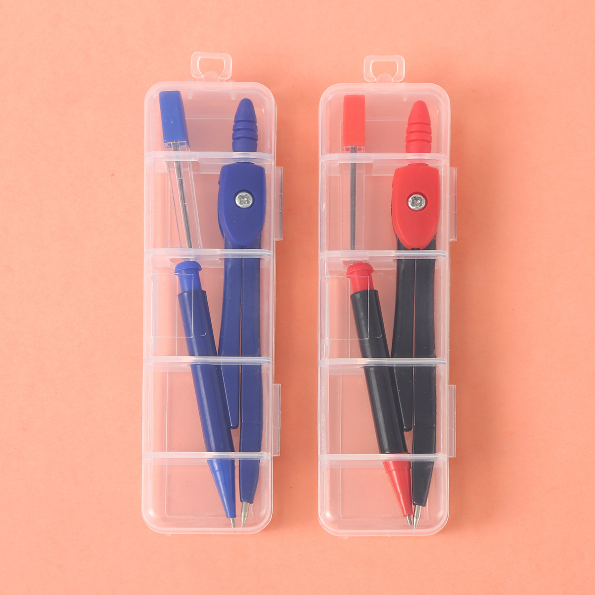 New Color Matching Replacement Core Compass Set for Primary and Secondary School Students Mathematics Drawing Tools Junior High School Students Stationery Prizes