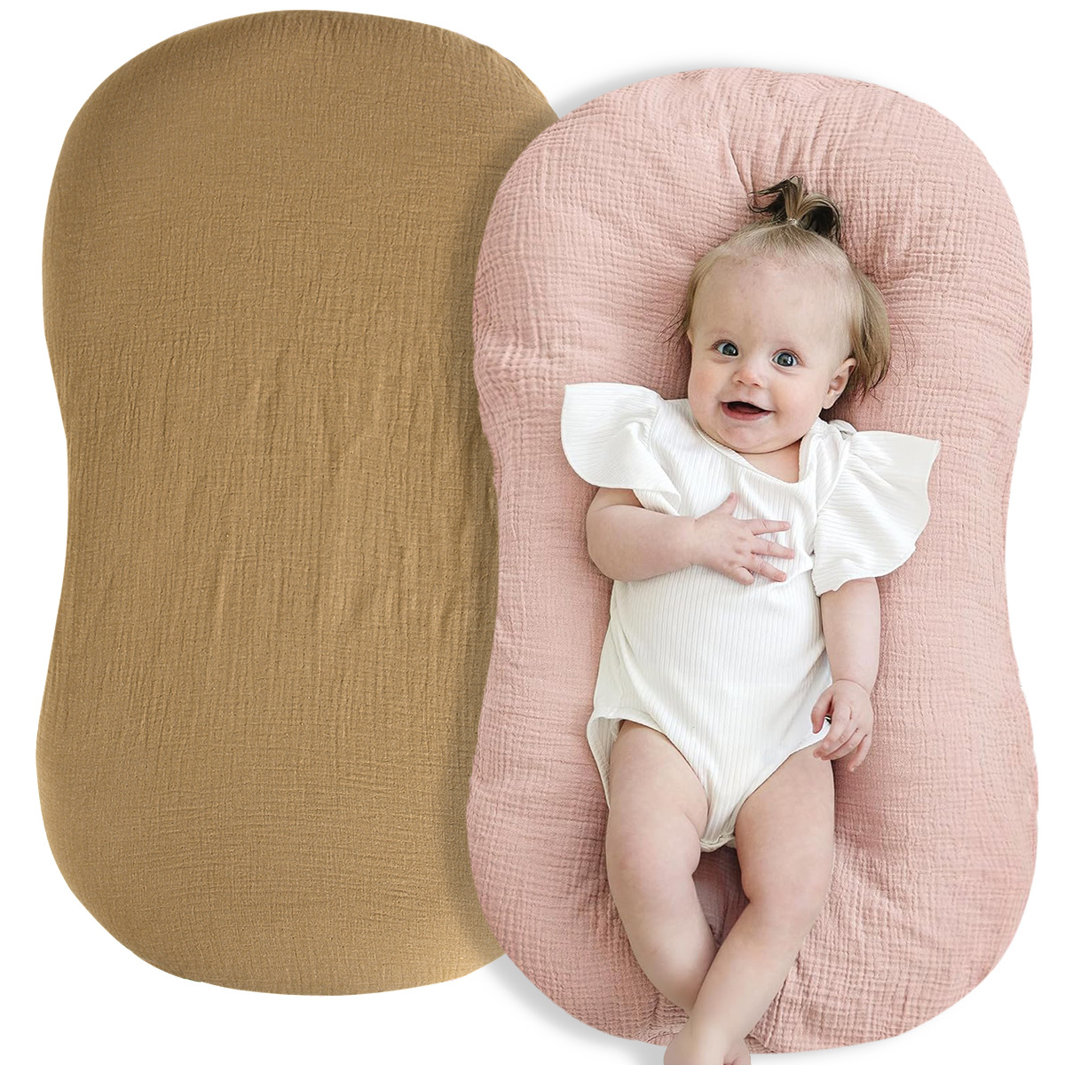 Комплект простыней из чистого хлопка для новорожденных, цветочный и однотонный, съемные простыни на все сезоны