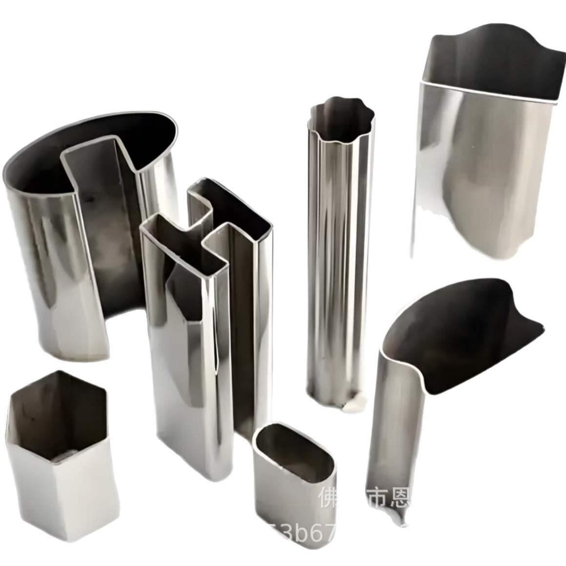 Factory supply 304 stainless steel pipe 201 stainless steel grooved pipe flat pipe flat oval shaped semicircular pipe fan shape