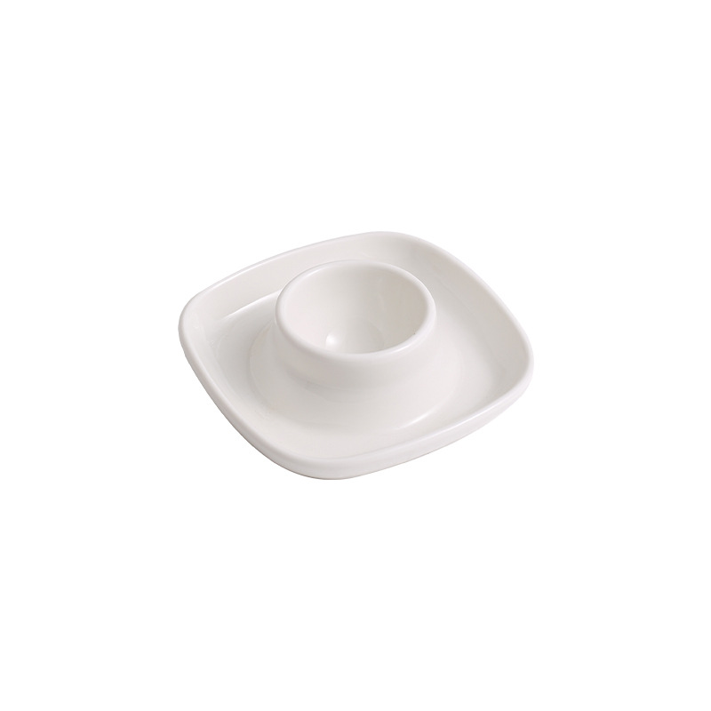 Egg tray ceramic egg cup creative egg dish breakfast egg cup simple European kitchen supplies egg rack White household