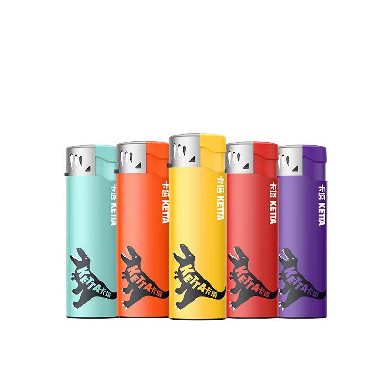 Kata disposable plastic open fire drop-resistant durable lighter high-looking explosion-proof thickened 50 pieces per box Super cost-effective