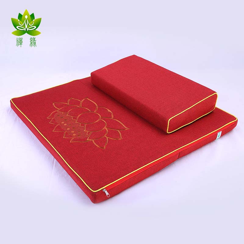 Coconut Silk Brown Cushion, Meditation Kneeling Cushion, Lotus Square Meditation Cushion, Meditation Cushion, Foldableing Meditation Cushion