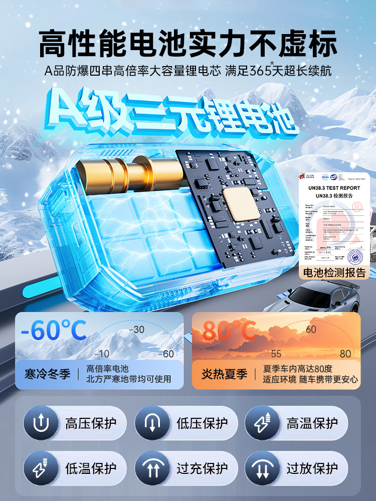 Car Emergency Jump Starter Air Pump Integrated Machine Battery Jump Starter Emergency Power Bank for Vehicle Use